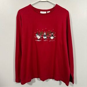 Croft & Barrow Snowman Long Sleeve Size 1X